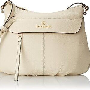 VINCE CAMUTO IVORY Leather Cross-Body Bag NWT $198.00